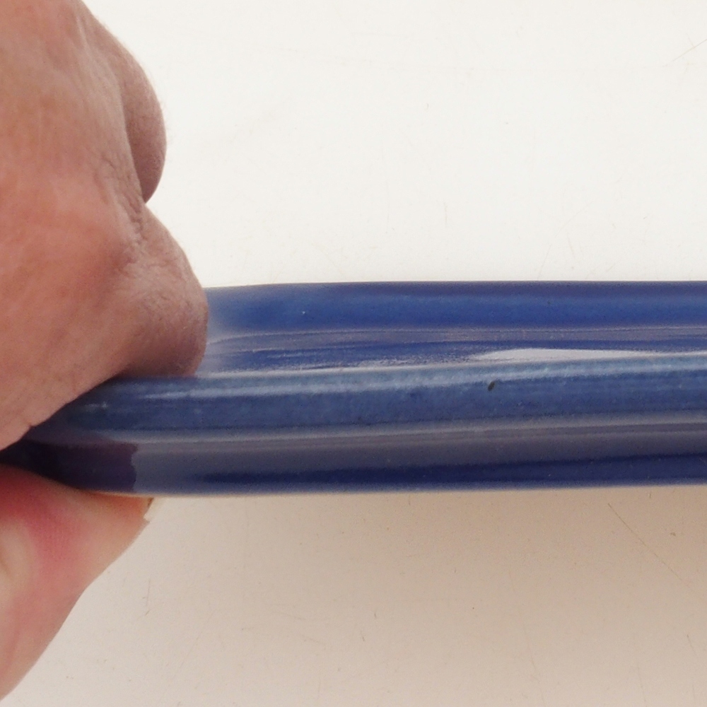 Keramische kom H50 - 18 x 13 x 1 cm - blauw