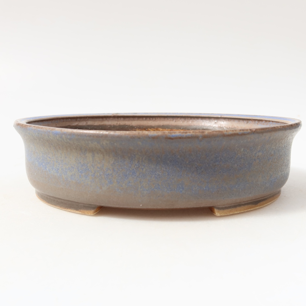 Keramische bonsaipot 18 x 16,5 x 4,5 cm, kleur: blauw
