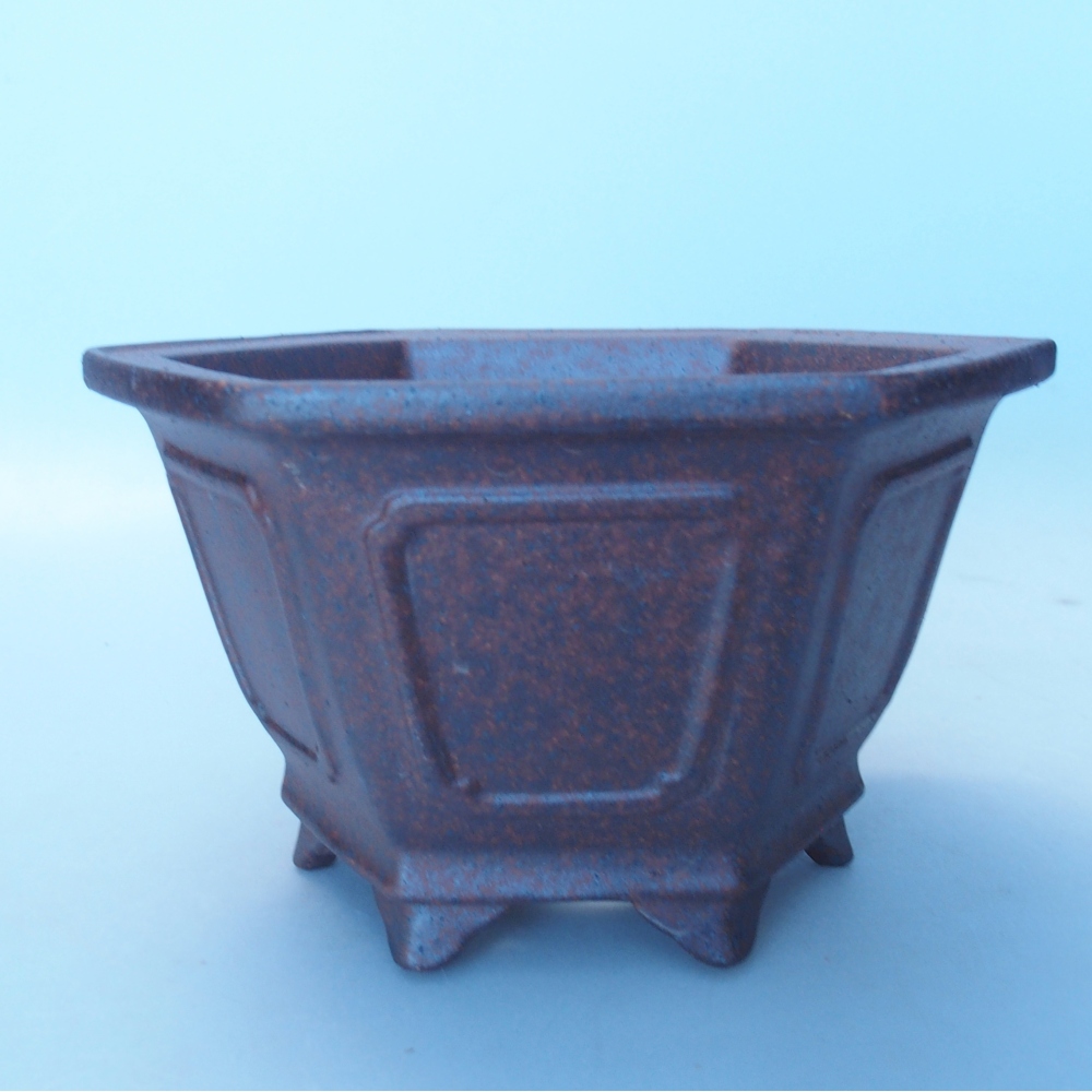 Kom 17 x 15 x 9,5 cm bruin
