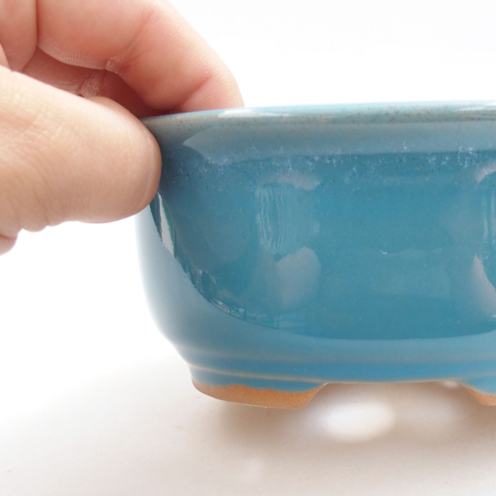 Bonsaischaal van keramiek 22 x 17 x 5 cm, groen