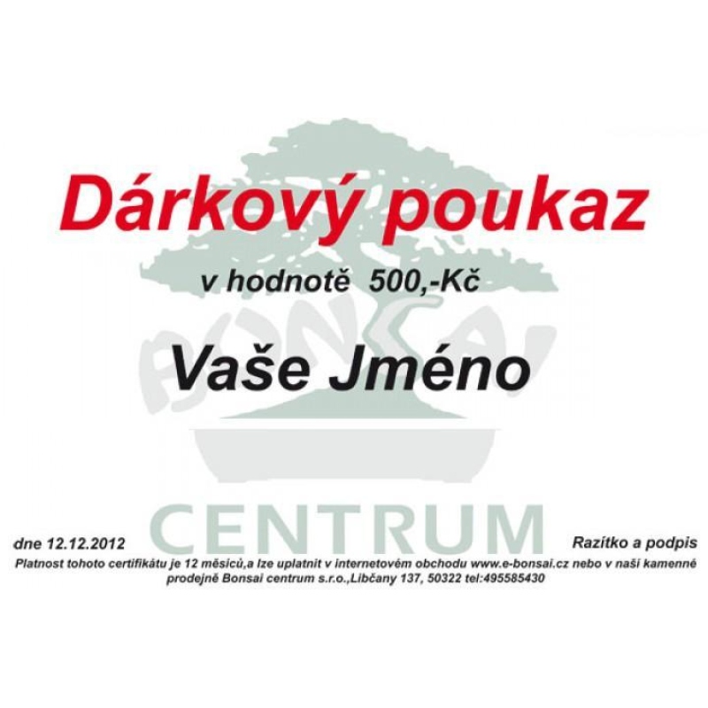 Cadeaubon 500 CZK