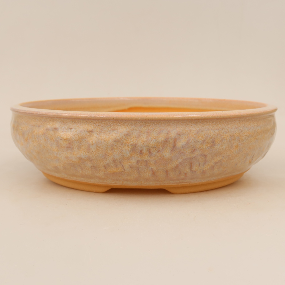 Keramische bonsaipot 28 x 28 x 7 cm, kleur: beige