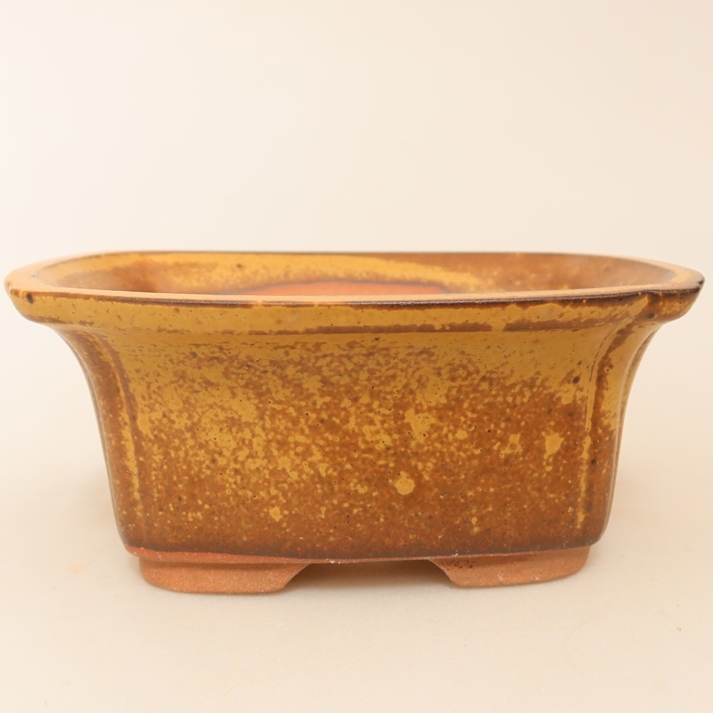 Keramische schaal  13 x 10,5 x 5,5 cm, kleur: geel