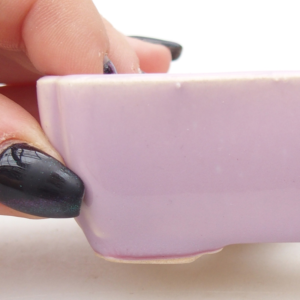 Mini bonsaischaal 8,5 x 7,5 x 3 cm, roze