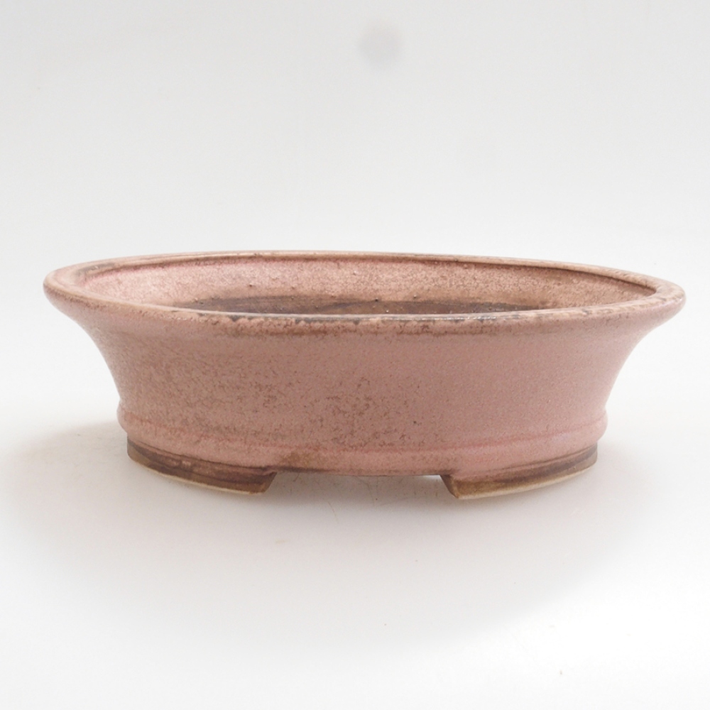 Bonsaischaal van keramiek 10 x 8,5 x 4 cm, bruin