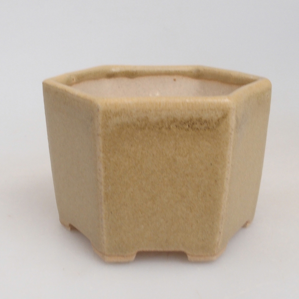 Mini bonsaischaal 7 x 5,5 x 4,5 cm, bruin