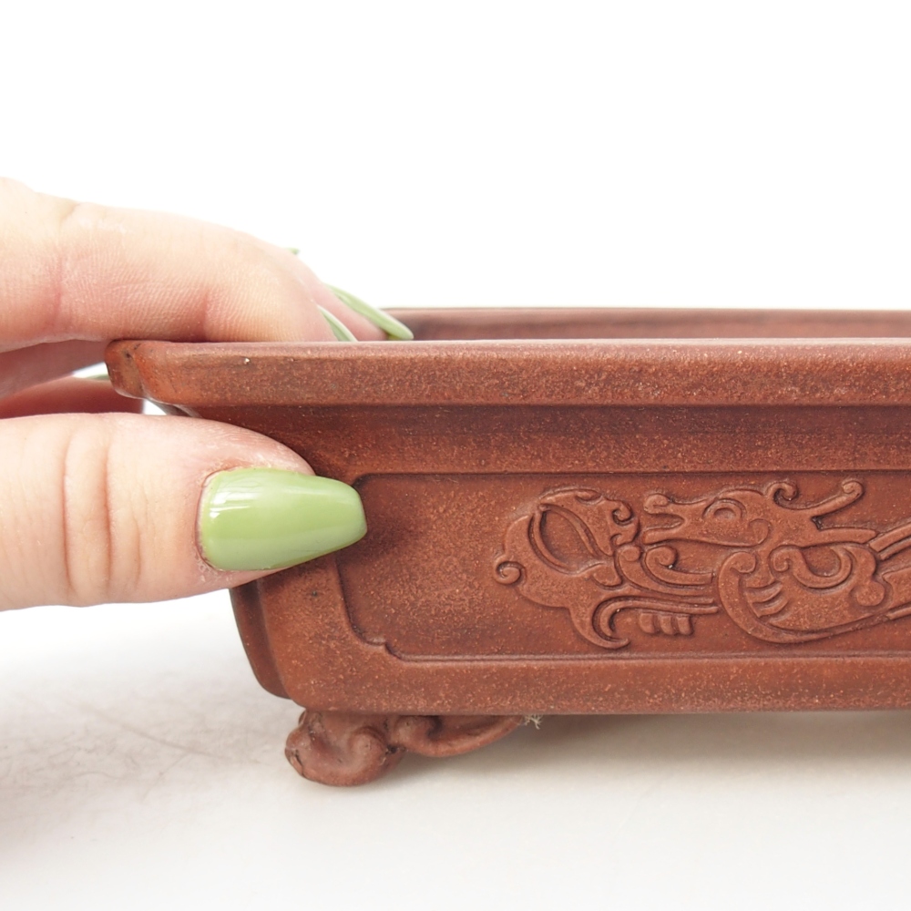 Kom 17,5 x 13,5 x 5,5 cm bruin