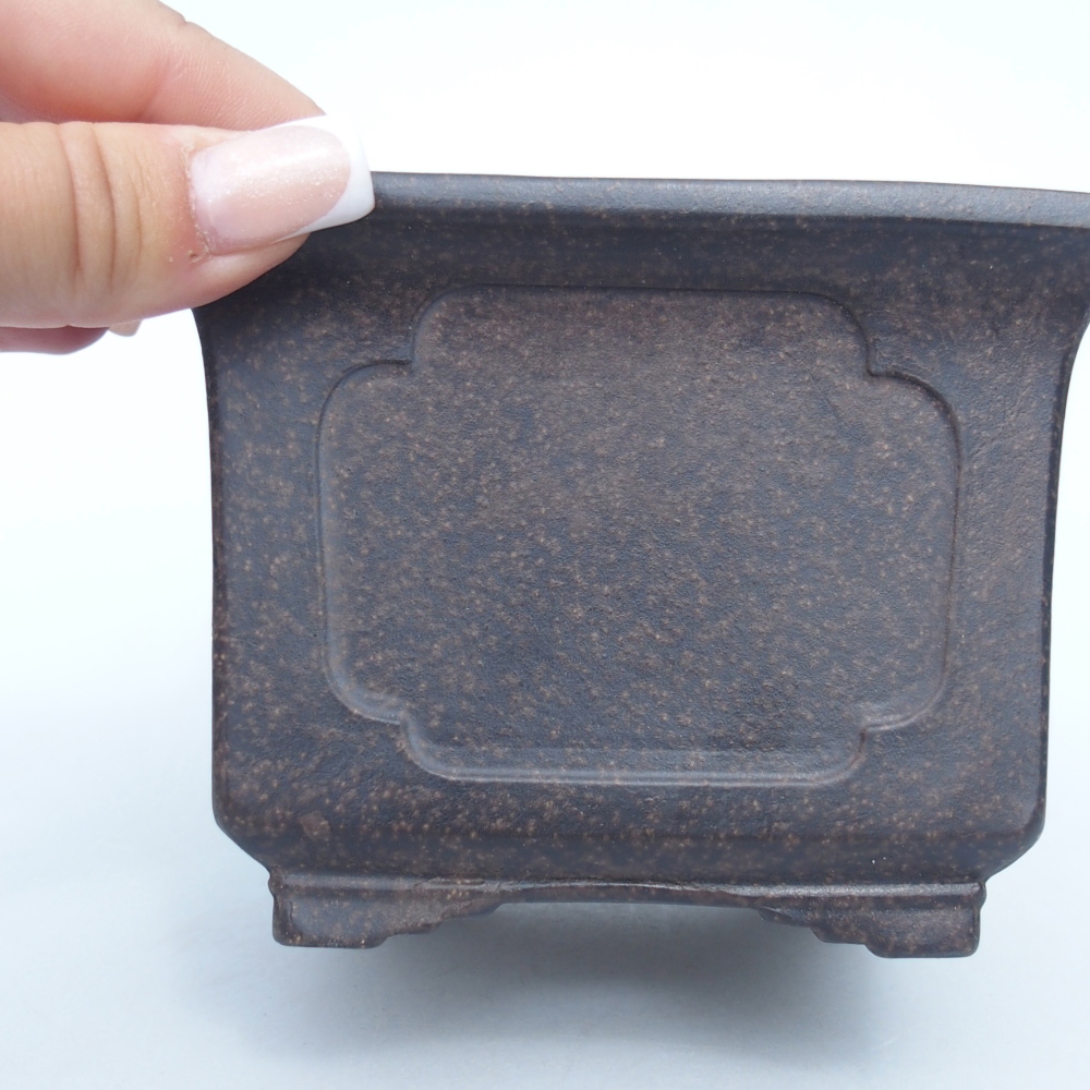 Schaal 12 x 12 x 9 cm bruin oker
