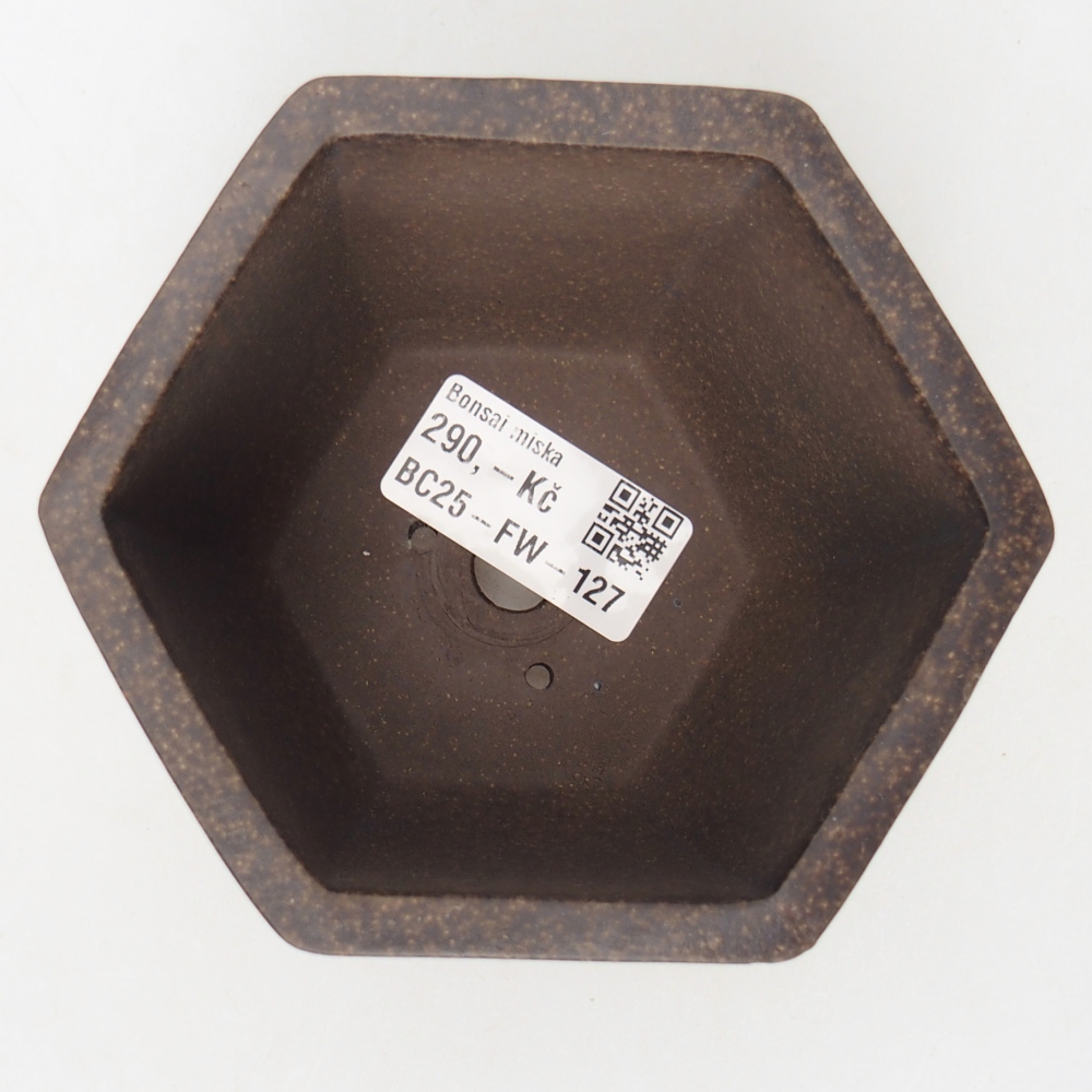 Kom 10,5 x 9,5 x 7,5 cm bruin oker