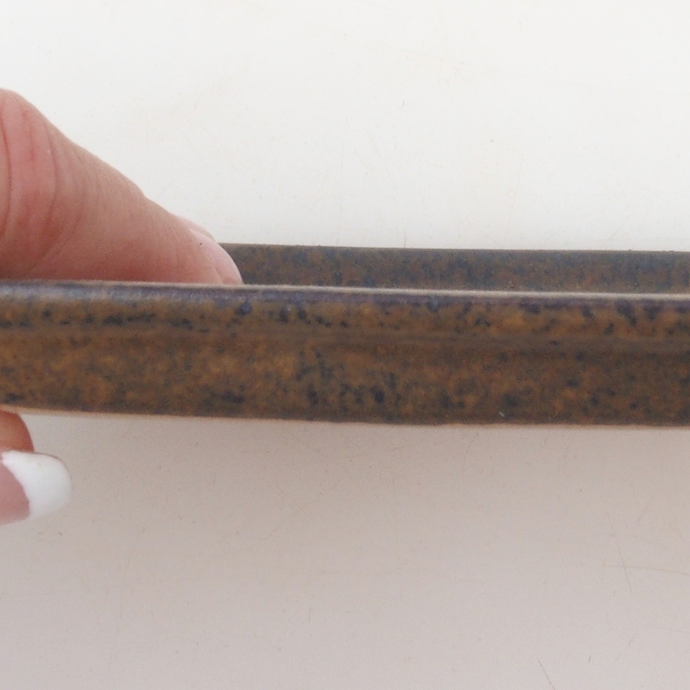 Keramische kom H17 -15,5 x 11 x 1 cm - bruin