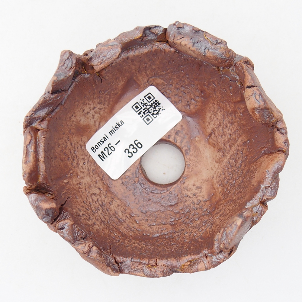 Keramisch Schelp 9 x 9 x 5,5 cm , kleur bruin