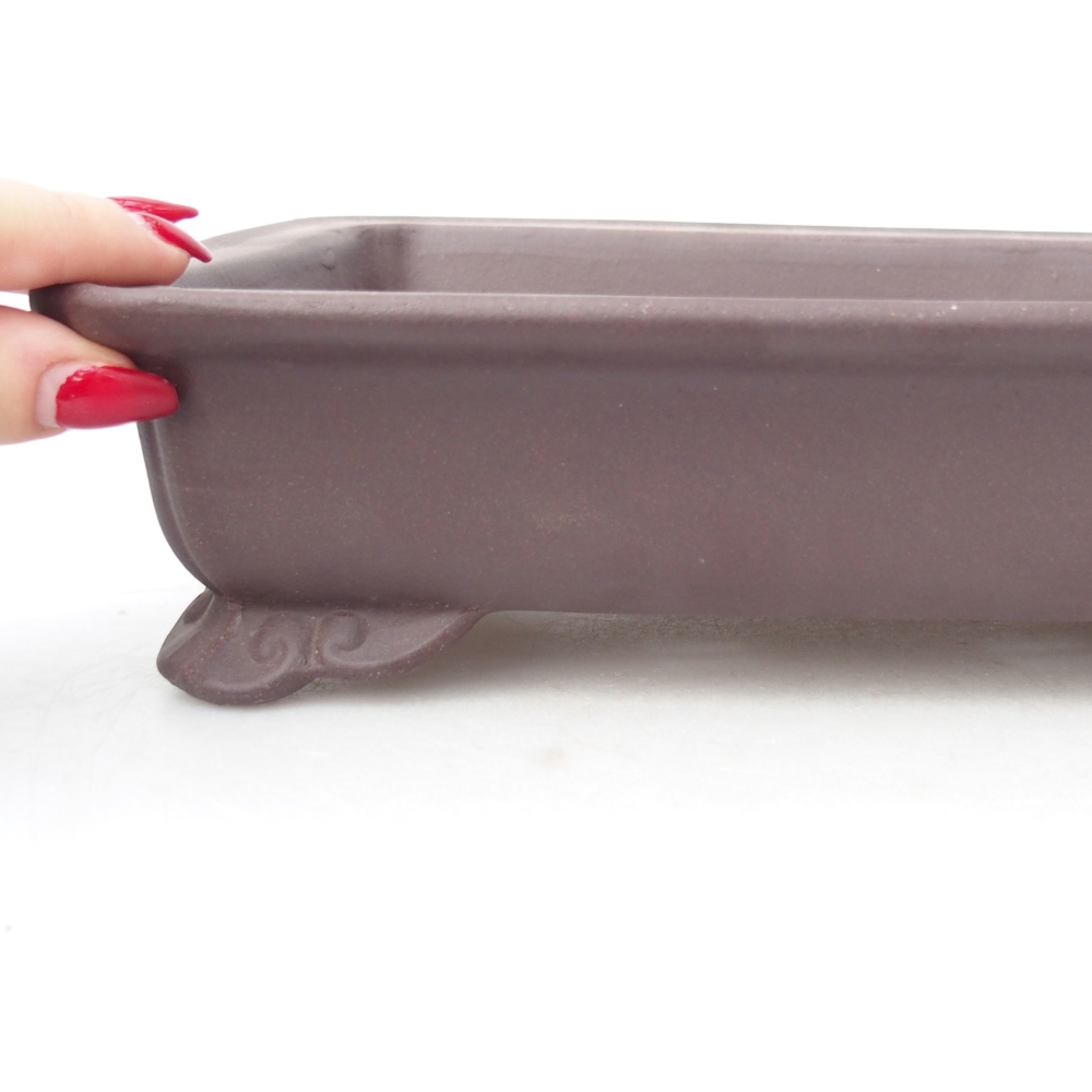 Kom 25 x 19,5 x 6 cm bruin