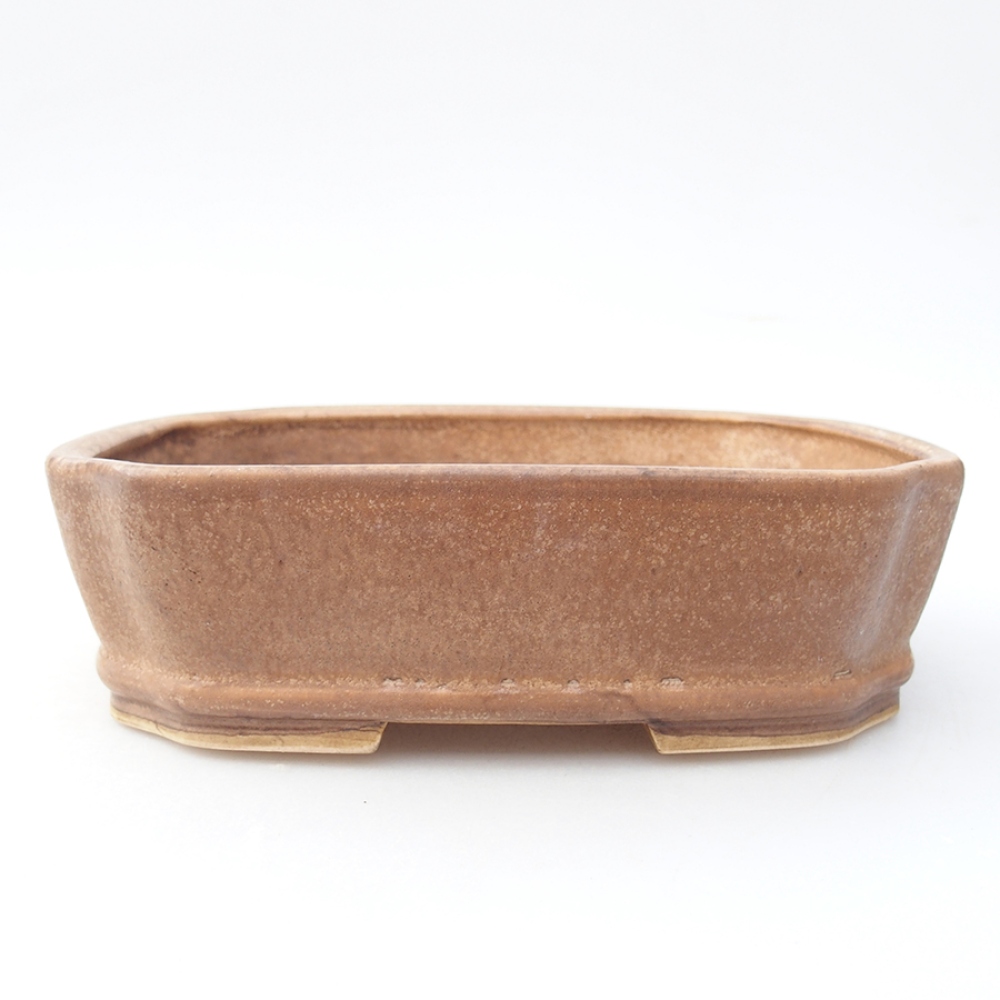 Bonsaischaal van keramiek 17,5 x 14 x 4,5 cm, kleur verschilt