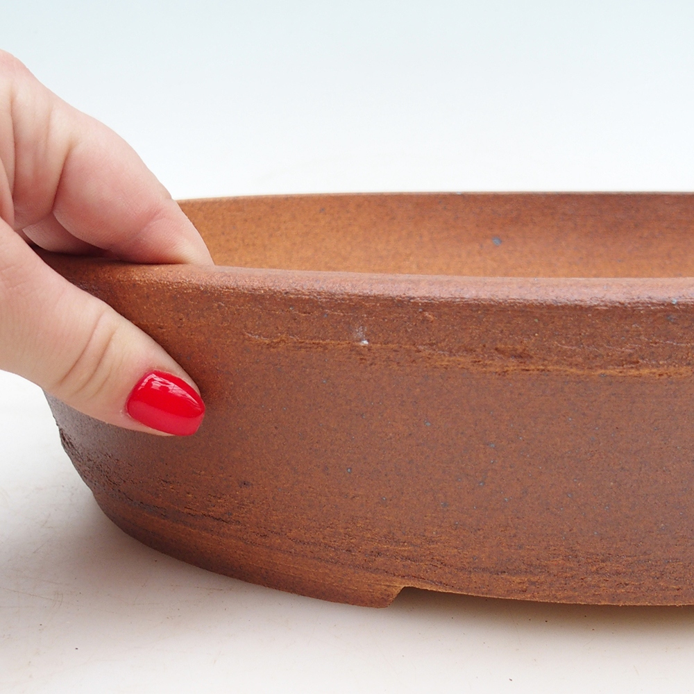 Bonsaischaal 33 x 26 x 7,5 cm , kleur bruin