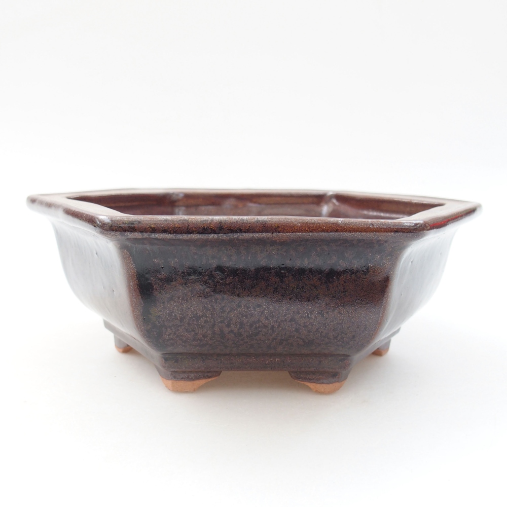 Bonsaischaal van keramiek 22 x 17 x 5 cm, groen