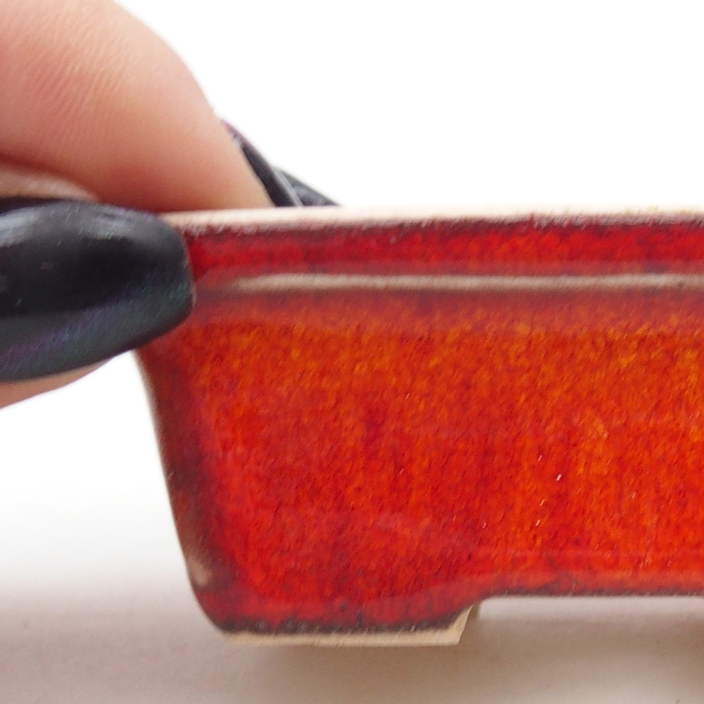 Mini bonsaischaal 6,5 x 4,5 x 2,5 cm, oranje