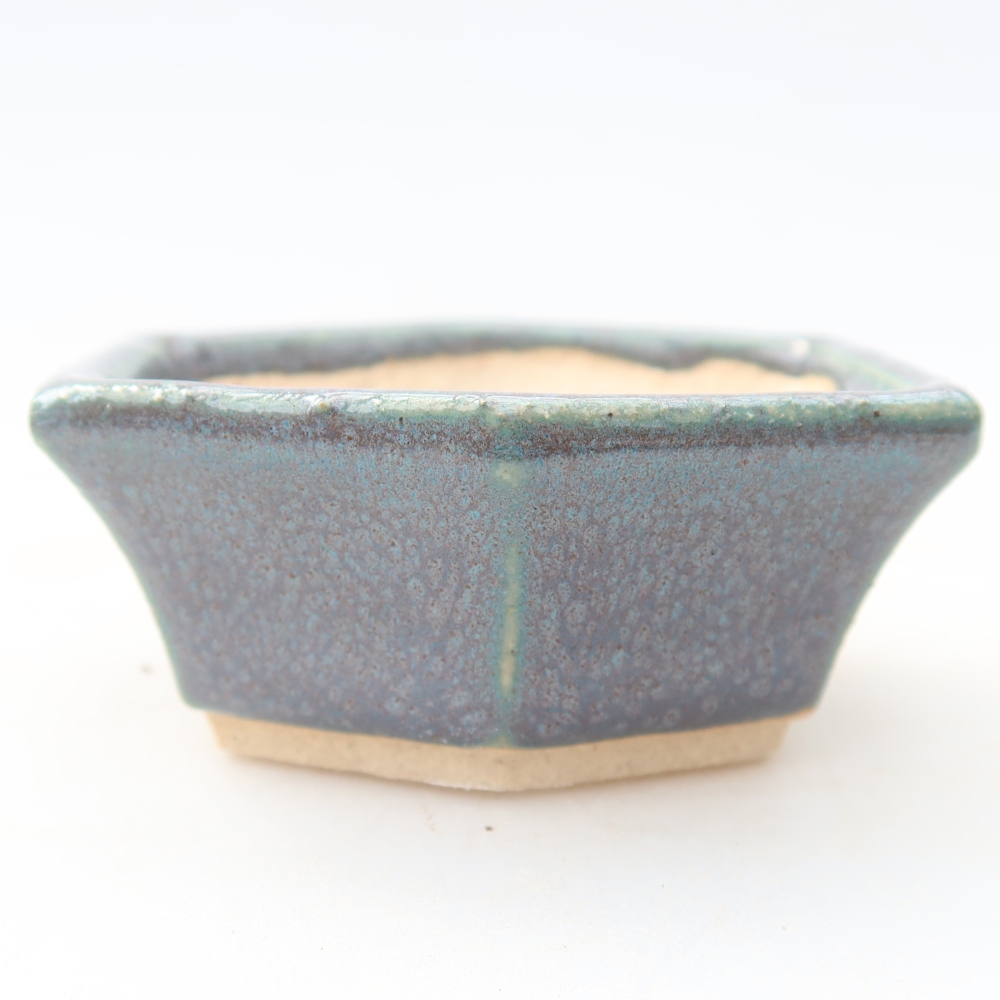 Keramische bonsaipot 6 x 5,5 x 2,5 cm, kleur grijs
