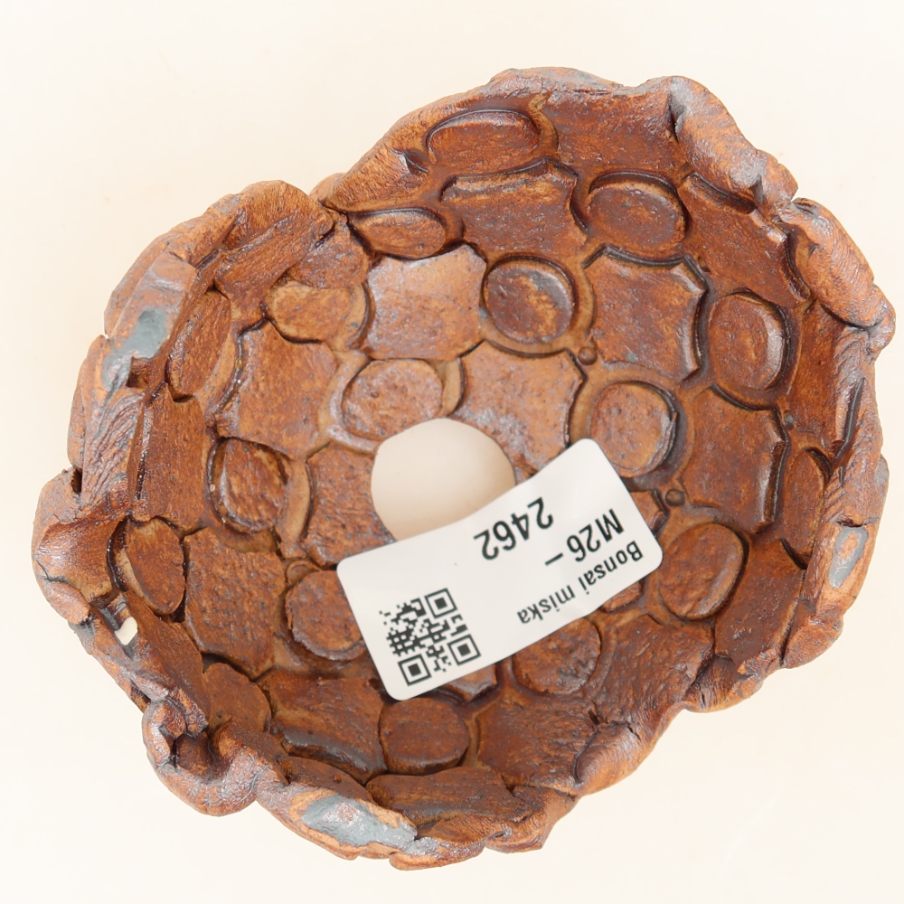Keramisch Schelp 9 x 8 x 5,5 cm , kleur bruin