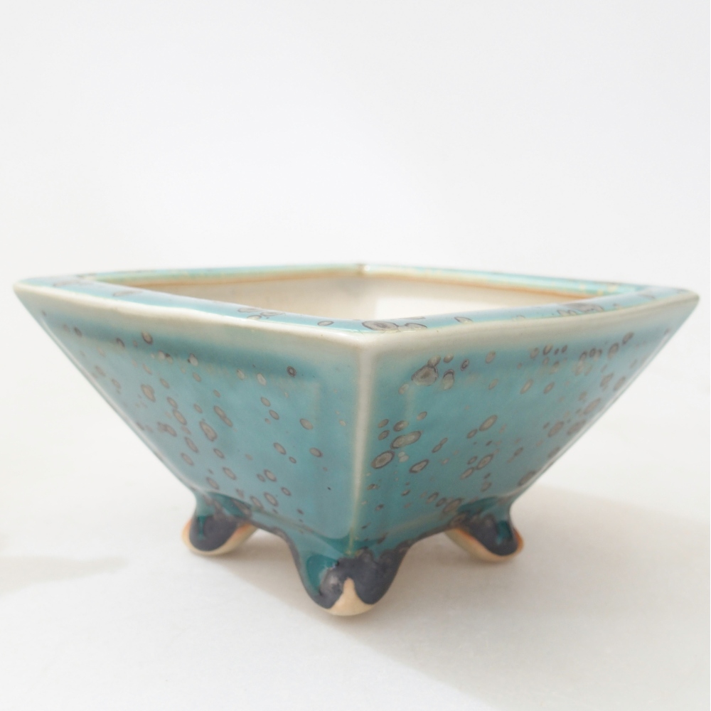 Kom 10,5 x 10,5 x 5,5 cm kleur blauw