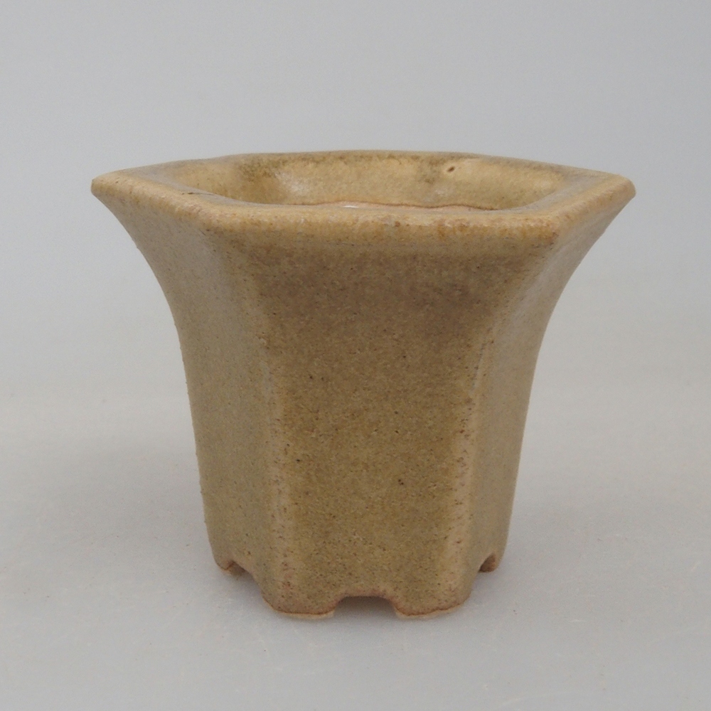 Mini bonsaischaal 4 x 3,5 x 3 cm, bruin