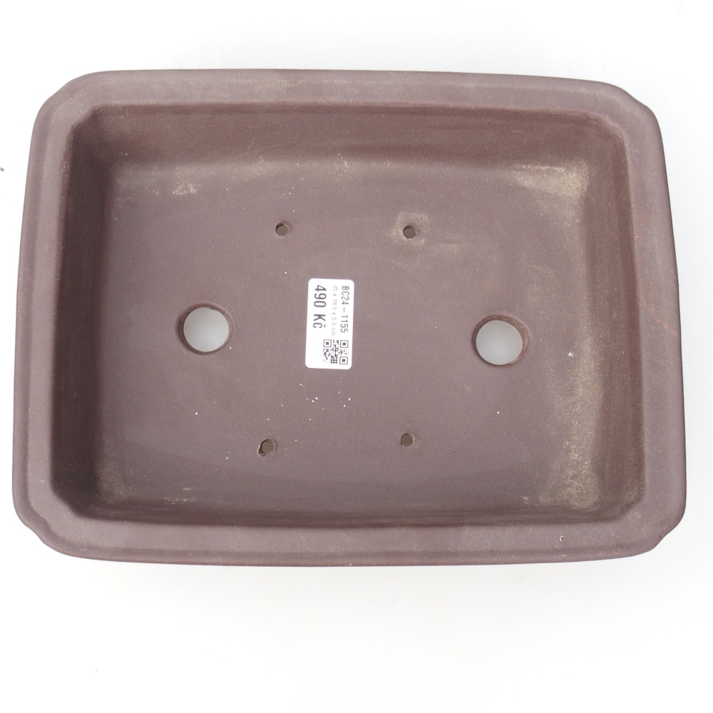 Kom 25 x 19,5 x 6 cm bruin