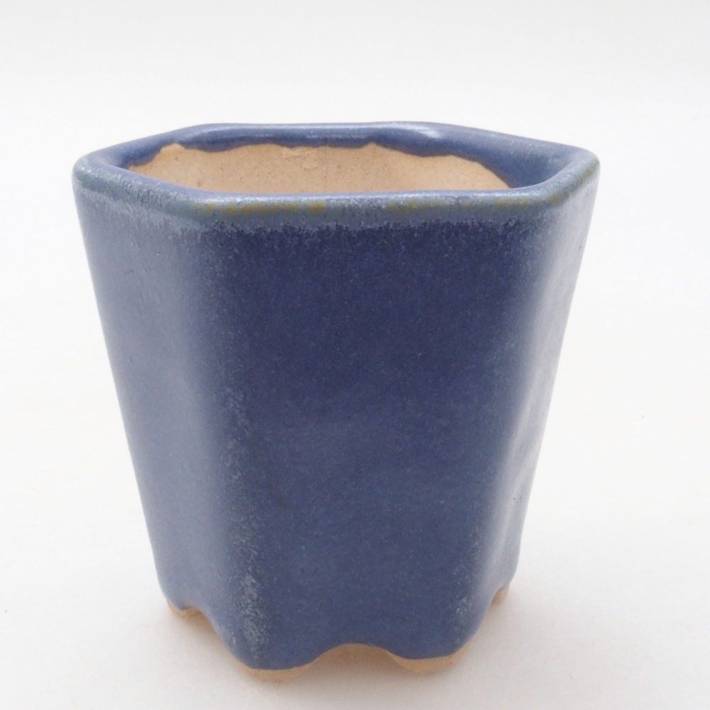 Mini bonsaischaal 5 x 5 x 5 cm, kleur blauw