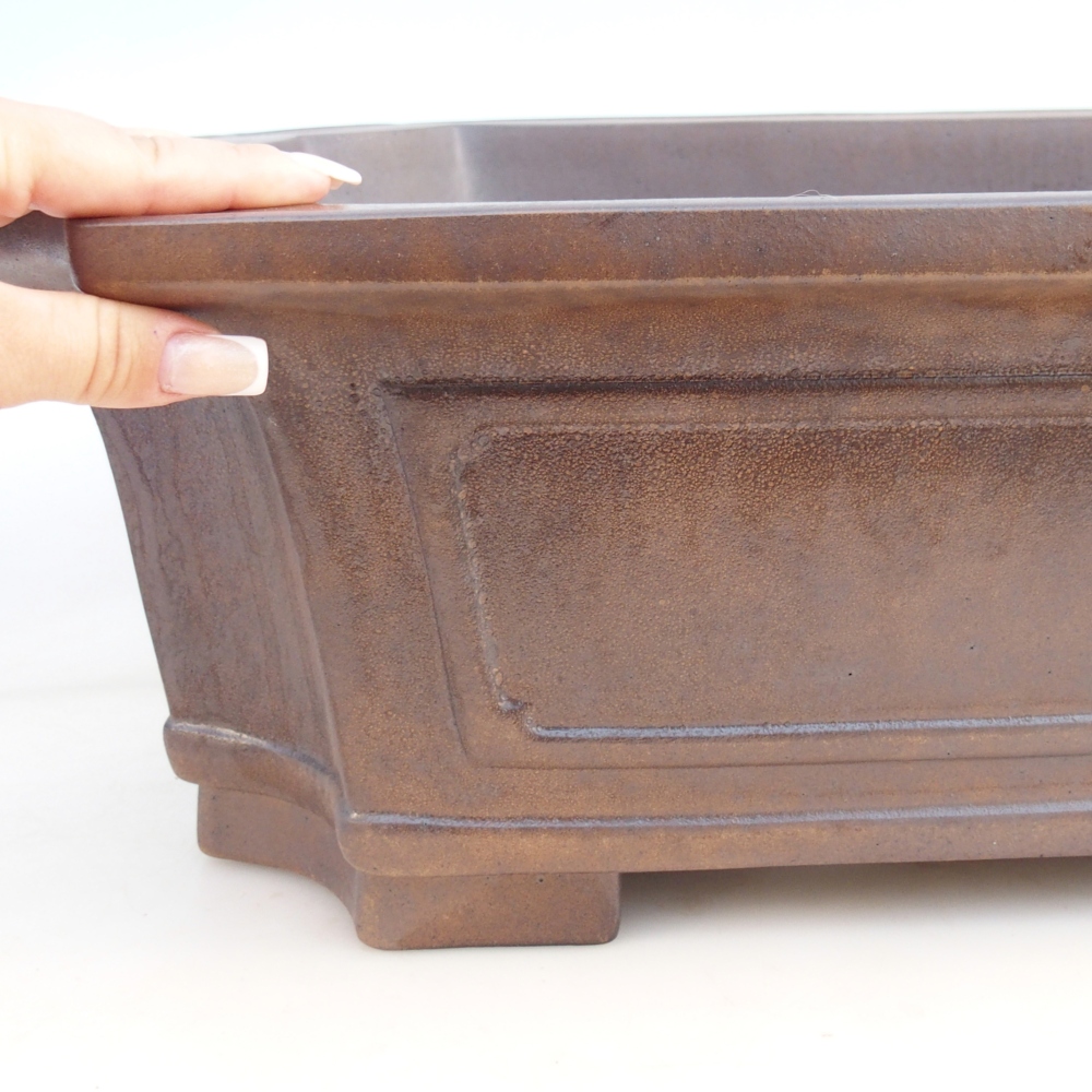 Schaal 60,5 x 48 x 17 cm bruin - UITSLUITEND PERSOONLIJK AFHALEN OF PALLETVERVOER