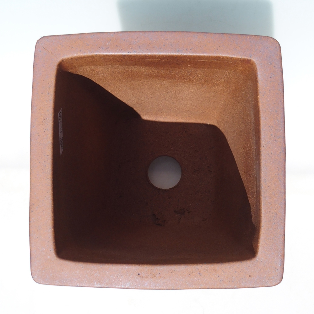 Schaal 21,5 x 21,5 x 32 cm bruin - UITSLUITEND PERSOONLIJK AFHALEN OF PALLETVERVOER