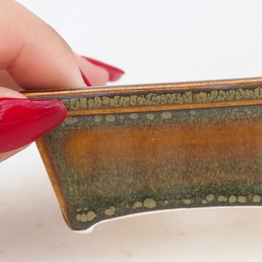 Mini bonsaischaal 7,5 x 6 x 3 cm, bruin