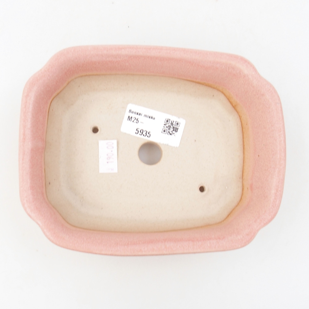 Bonsaischaal van keramiek 22 x 17 x 5 cm, groen