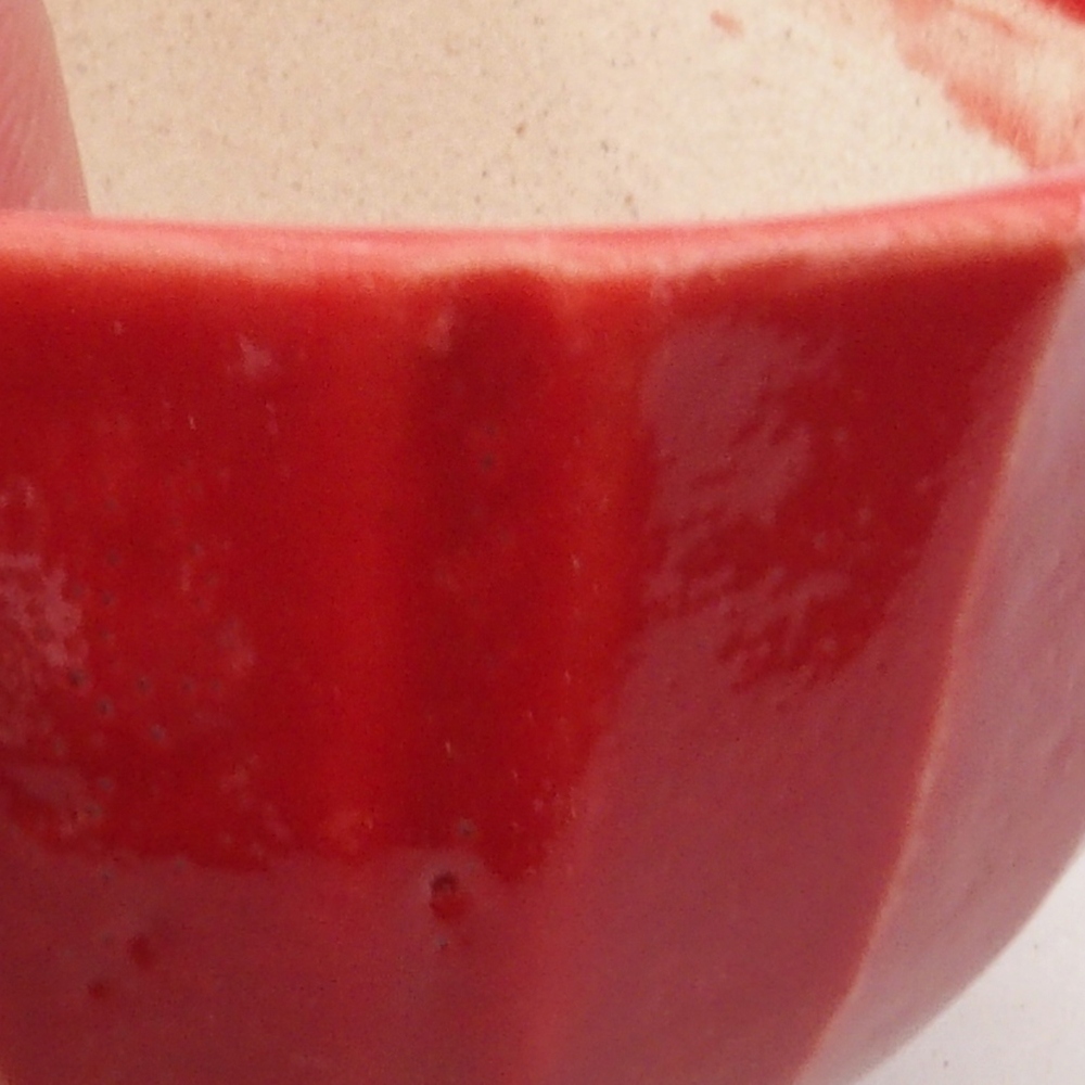 Mini bonsaischaal 5 x 5 x 3 cm, kleur rood