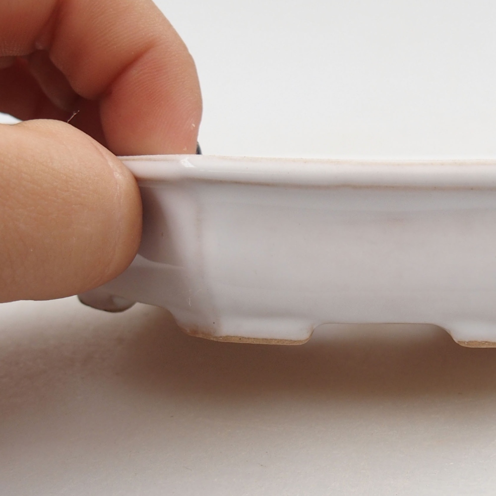 Bonsaischaal van keramiek 22 x 17 x 5 cm, groen