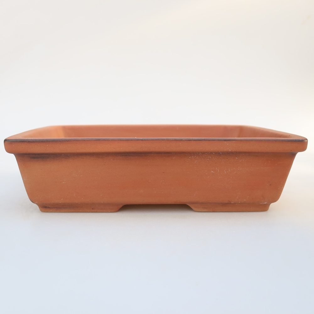 Keramische schaal  25,5 x 19 x 7 cm, kleur baksteenrood