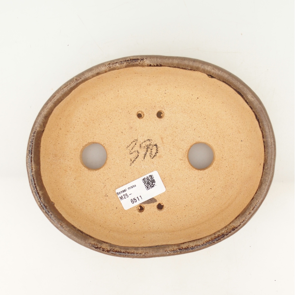 Bonsaischaal 19,5 x 16 x 6 cm , kleur bruin