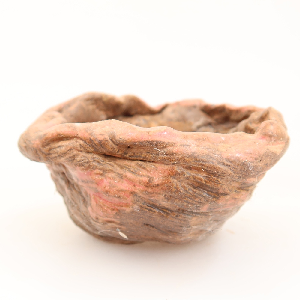 Keramische schaal  7 x 6 x 4,5 cm , kleur roze