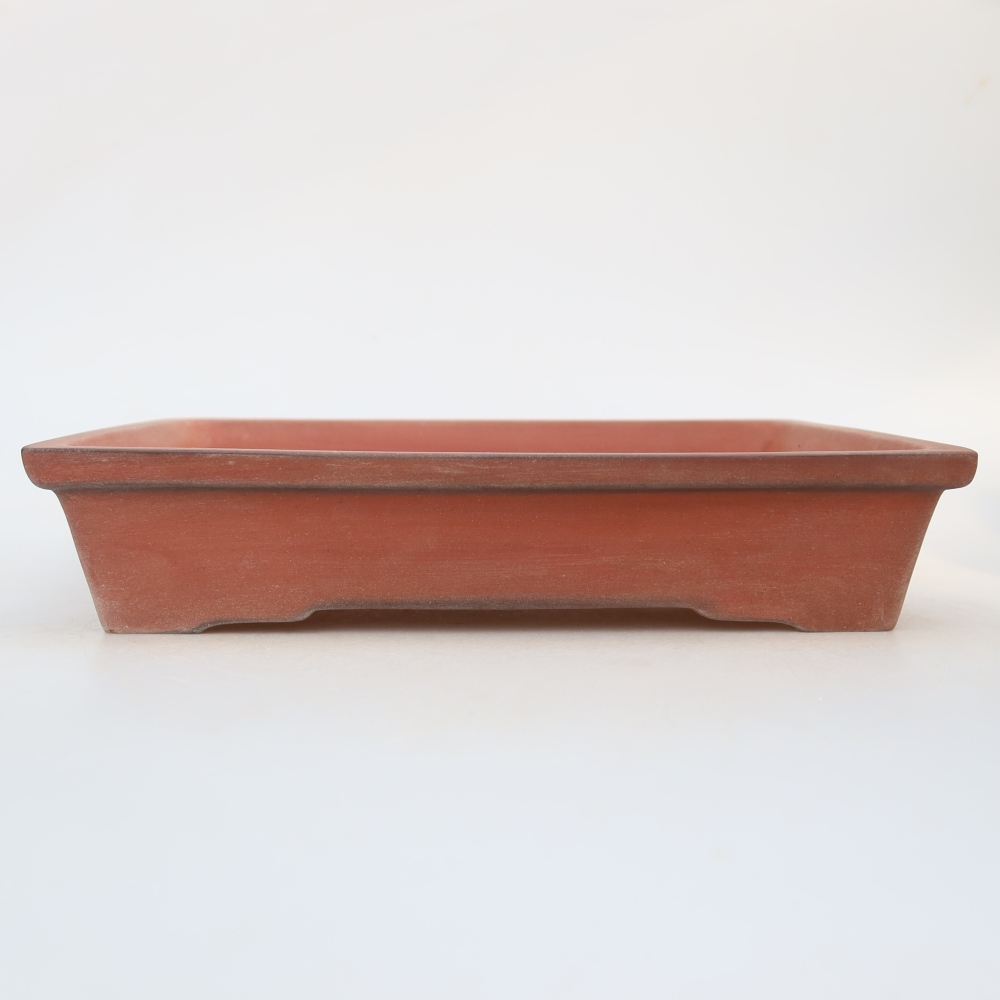 Keramische schaal  26 x 20 x 5 cm, kleur baksteenrood