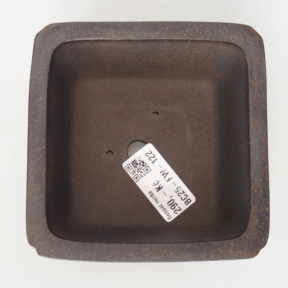 Schaal 11 x 11 x 6,5 cm bruin oker