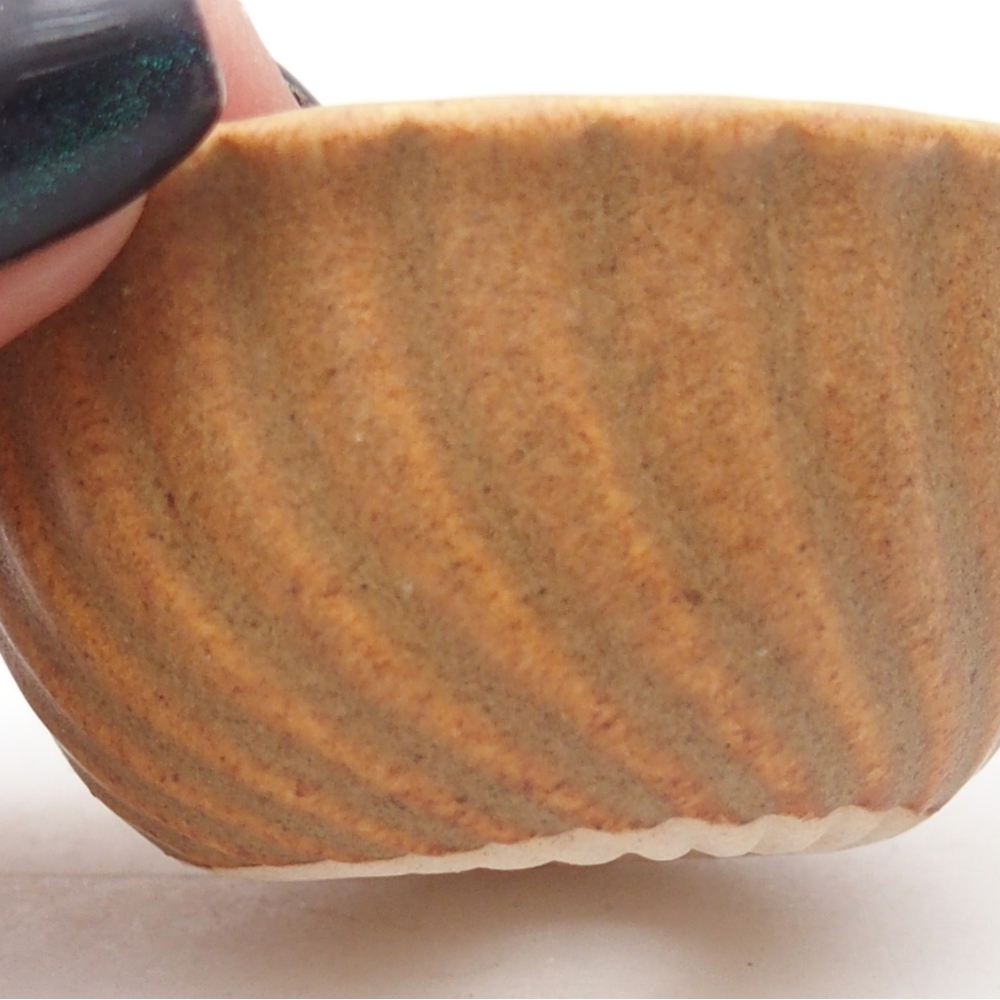 Mini bonsaischaal 5,5 x 5,5 x 3 cm, bruin