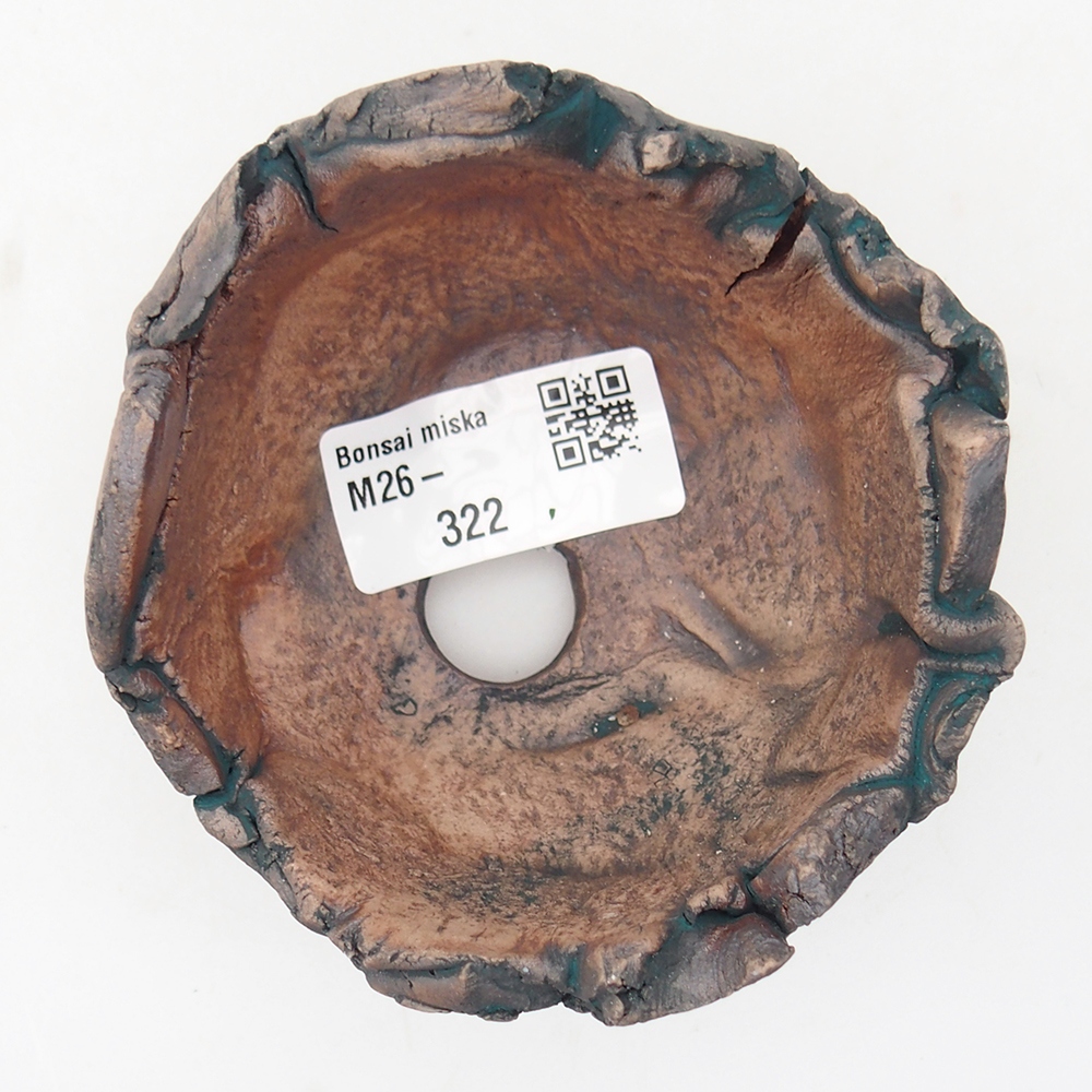 Keramisch Schelp 9 x 8,5 x 6 cm , kleur groen