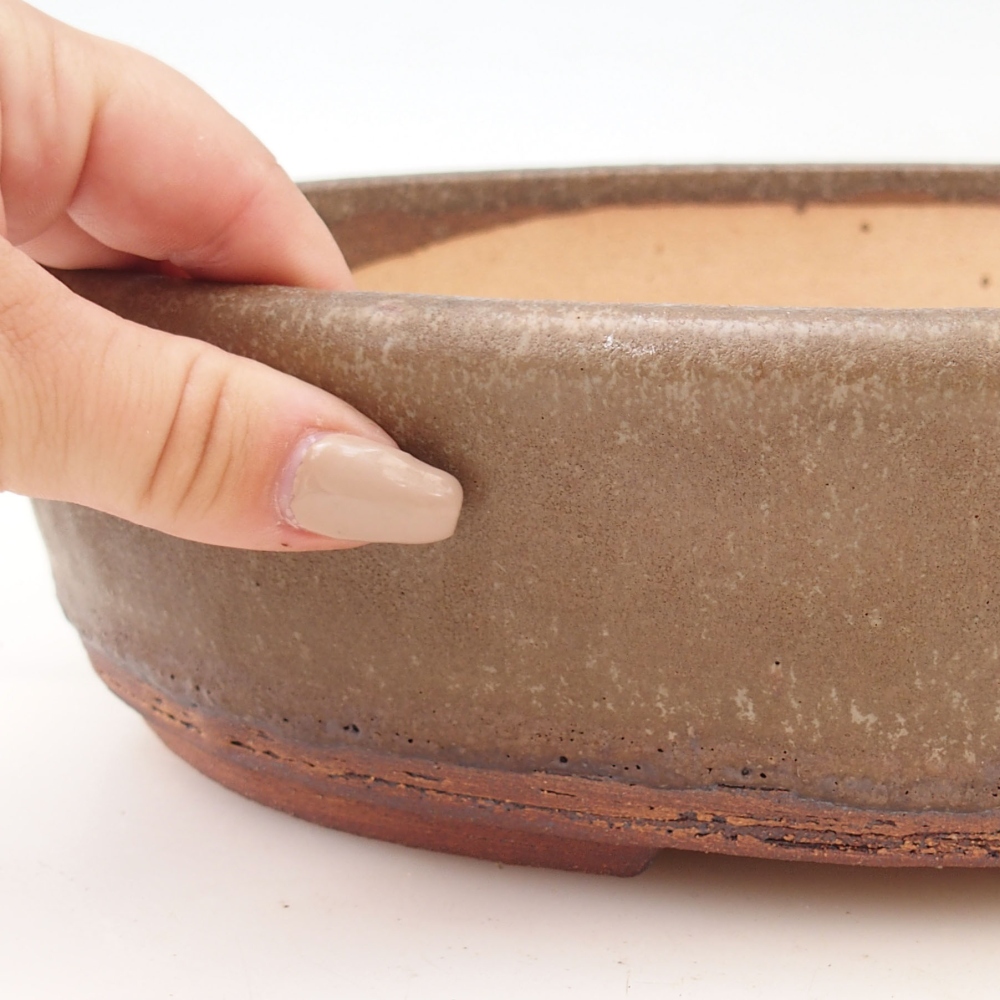 Bonsaischaal 28,5 x 22 x 7 cm , kleur bruin