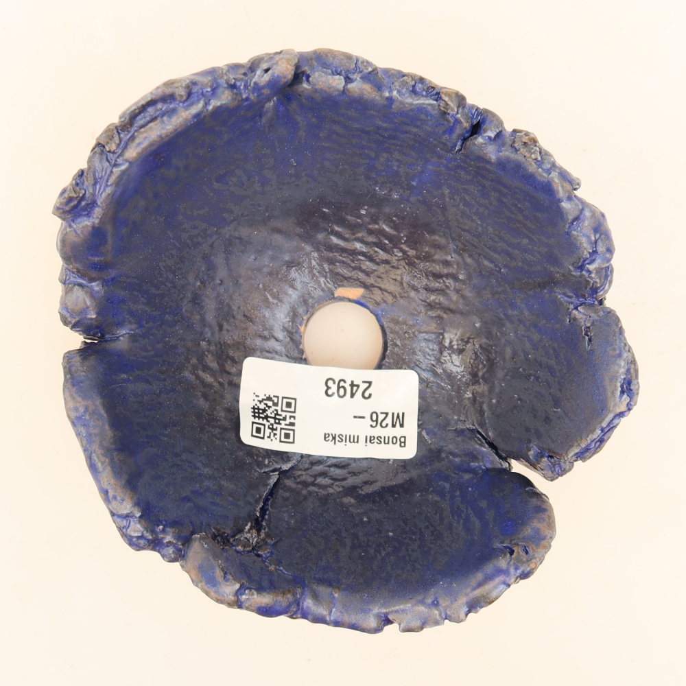 Keramische schaal  11,5 x 10,5 x 6,5 cm, kleur: blauw