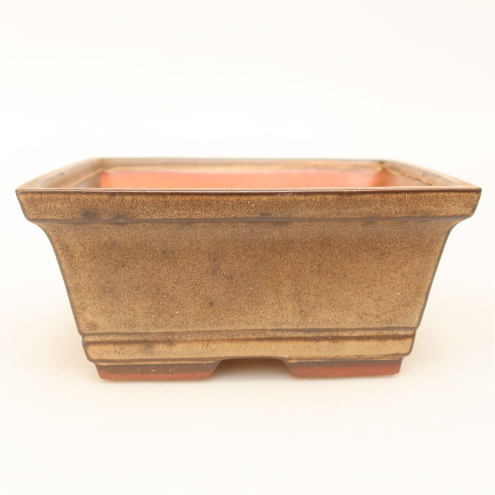 Keramische schaal  14,5 x 12,5 x 7 cm, kleur bruin