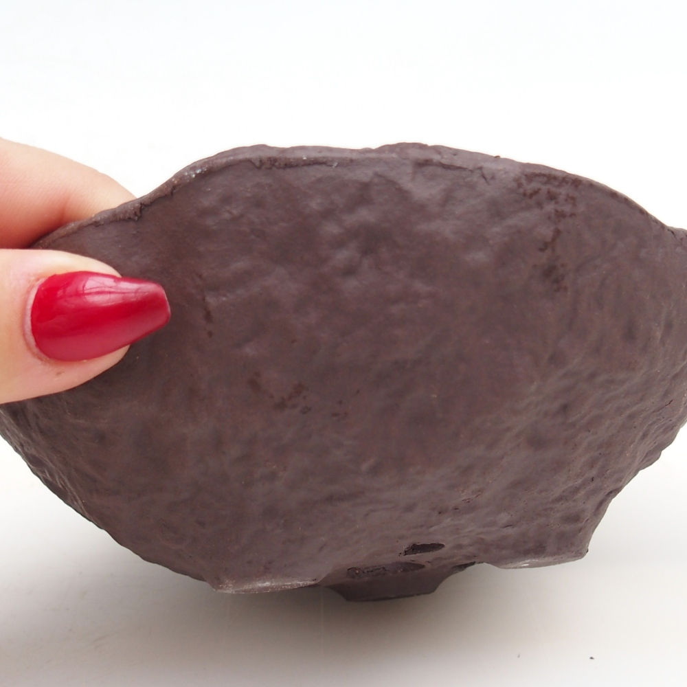 Keramisch Schelp 13 x 13 x 5,5 cm , kleur bruin