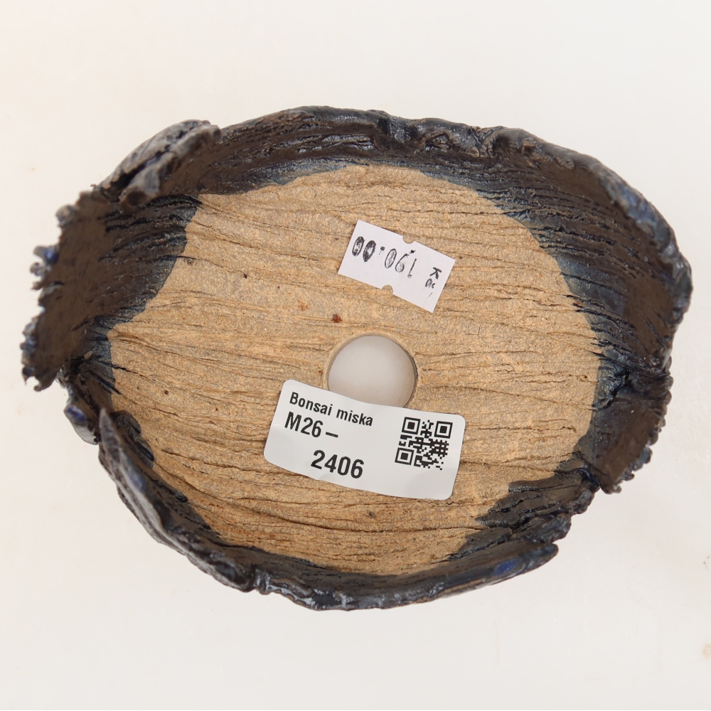 Keramische schaal  10 x 9 x 8,5 cm, kleur: blauw