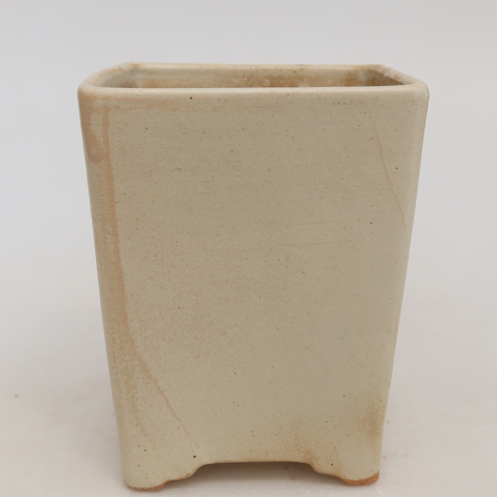 Keramische bonsaipot 9 x 9 x 11,5 cm, kleur beige