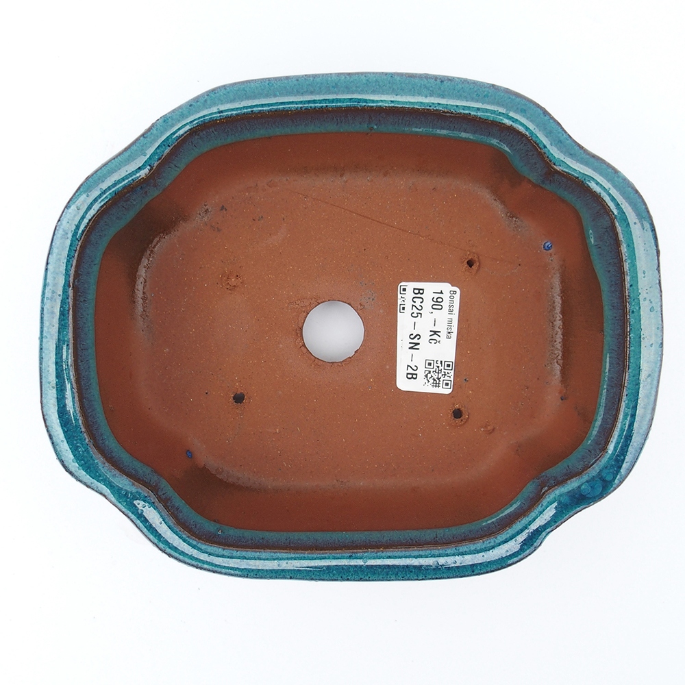 Kom 20 x 16 x 6,5 cm blauwgroen