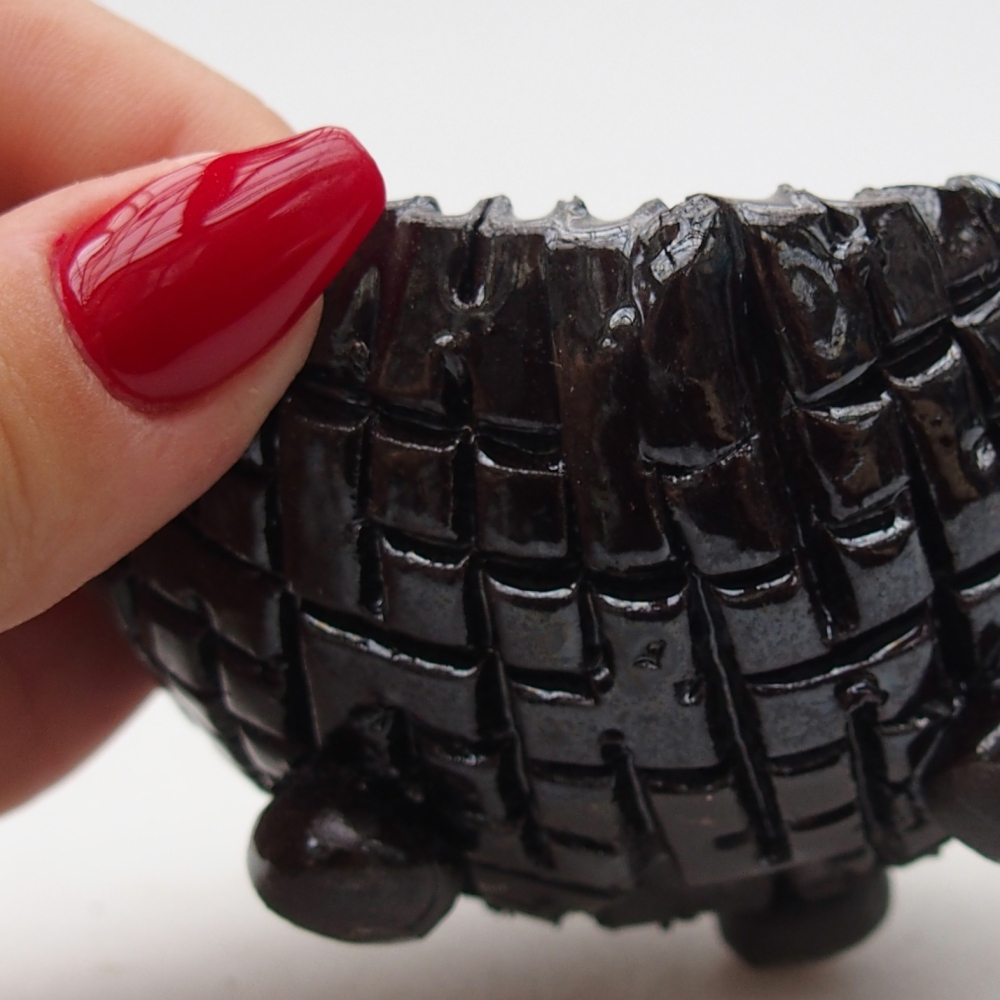 Keramische schaal 8,5 x 8 x 5 cm , kleur zwart