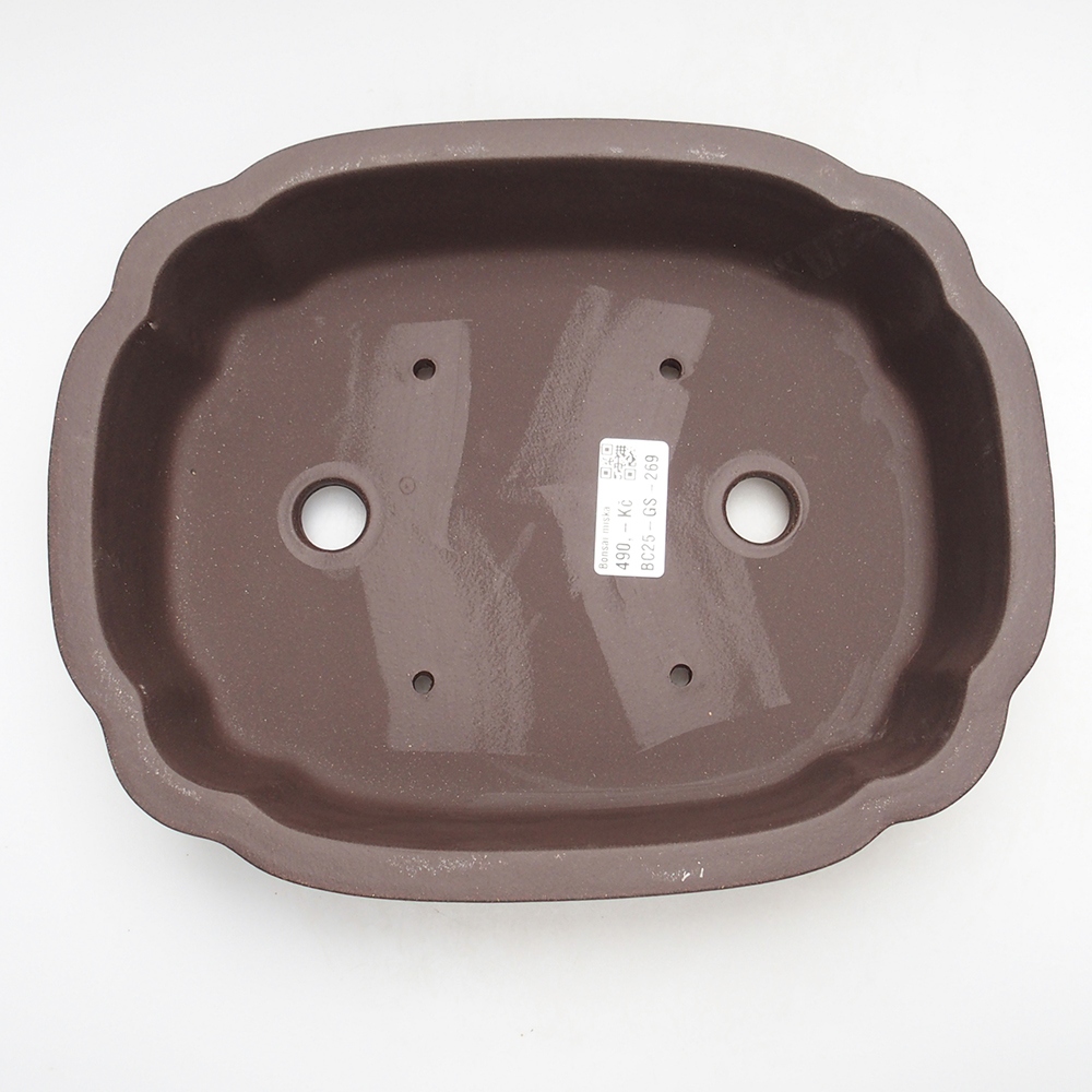 Kom 26 x 21 x 6,5 cm bruin