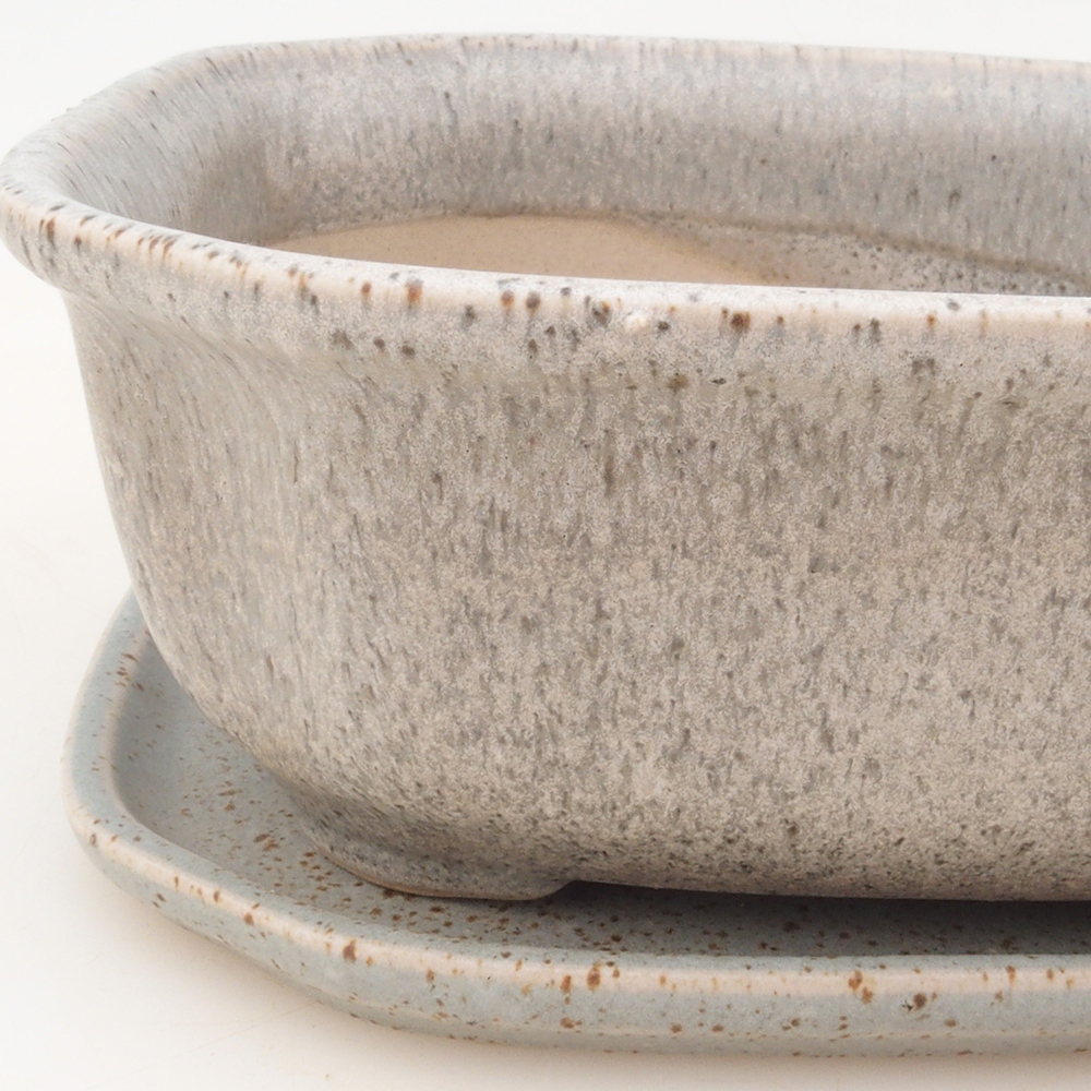 Bonsai kom + schotel H32 - beige