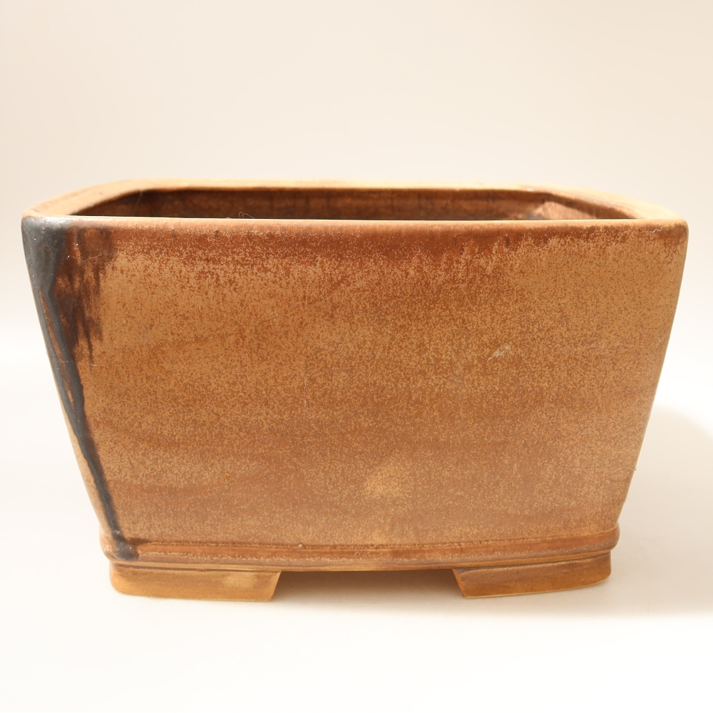 Keramische bonsaipot 26,5 x 26,5 x 15,5 cm, kleur: roze